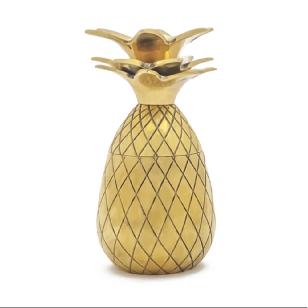Gold Pineapple Shot Glass